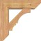 Ekena Millwork Balboa Slat Smooth Bracket w/ Offset Brace, Western Red Cedar, 7 1/2"W x 26"D x 26"H BKT0806X26X26BOA06SWR - alternate 3